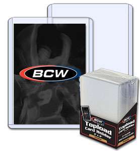 100 BCW Premium 15 Mil Topload Card Holders toploads  