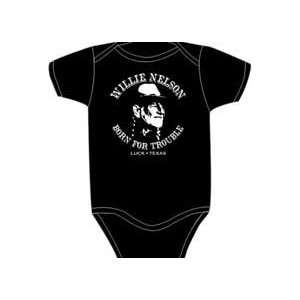  Willie Nelson Born For Trouble Onesie Baby
