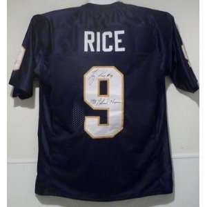 Tony Rice Autographed Notre Dame Jersey W/88 Champs
