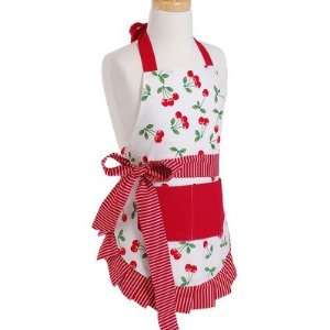  Girls Apron in Very Cherry