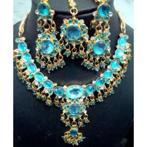  Belly Dance Indian Jewelry Set  Turquoise Arts, Crafts 