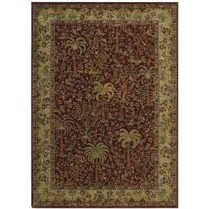 Tommy Bahama monaco palms cranberry Runner 2.60 x 7.90 Area Rug
