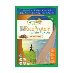 Growing Naturals Organic Whole Grain Brown Rice Protein Isolate Powder 