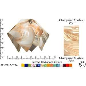 Radiance® Small Flame Champagne, Beige & White Glass Pendant/Ceiling 
