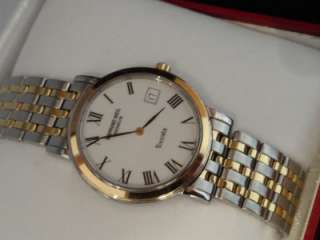 RAYMOND WEIL TOCCATA MINT CONDITION SERVICED AND POLISHED GOLD/S 