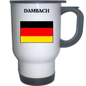  Germany   DAMBACH White Stainless Steel Mug Everything 