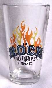 The Rock, Wood Fired Pizza & Spirits Pint Glass, Pounder Glass  