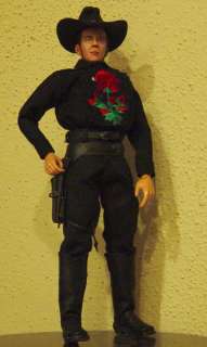 Custom Cowboy 1/6 Tom Mix Figure (Black outfit)  