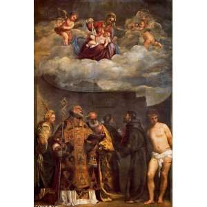   Titian   Tiziano Vecelli   24 x 36 inches   The Virgin and Child wit