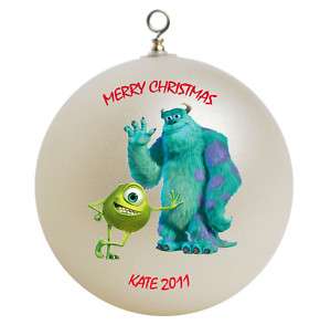 Personalized Monsters Inc Christmas Ornament Gift  
