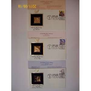Three gold replica first day covers Celebrate the Century 1920 1929 