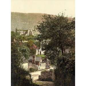   Poster   Abbey and village Tintern England 24 X 18 