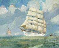 USCG Barque Eagle 1948 by J. Mitchell  