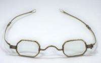 Antique 1800s Civil War Era Sliding Fold Spectacles Eye Glasses w 
