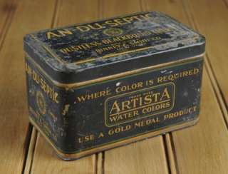 AN DU SEPTIC CRAYOLA CRAYON Antique Vintage Can Tin Box Product 