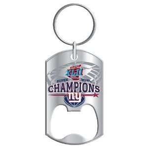  New York Giants Super Bowl XLII Champions Dog Tag Keychain 