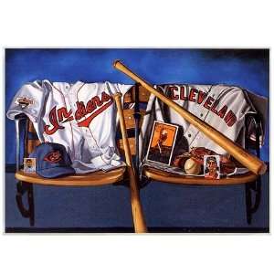   Cleveland Indians Sacred Indian Threads Lithograph