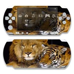   PSP Slim 2000 Decal Skin   Lion and Tiger Friends 