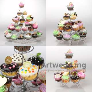 Tier Wedding Dessert Cake Stand Cascade Party Stands SET 4 Style U 