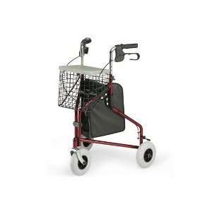  Three Wheeled Rollator with tote bag, basket and food tray 