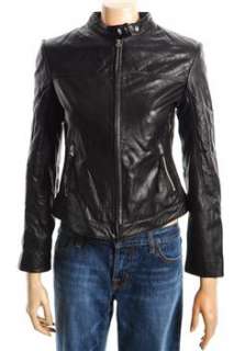 FAMOUS CATALOG Moda Black Jacket Leather Coat Sale Misses L  