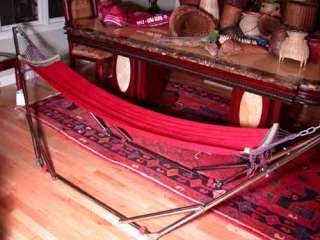 HAMMOCK PORTABLE W/ BAG and STAND   COMBO (Red Only)  
