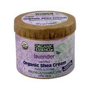  Organic Lavender Shea Cream in Biodegradable Jar Beauty