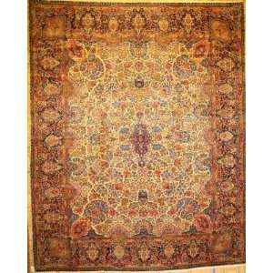  12x14 Hand Knotted Lvr Kerman Persian Rug   120x1410