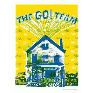  The Go Team Poster Silk Screen Go Austin 