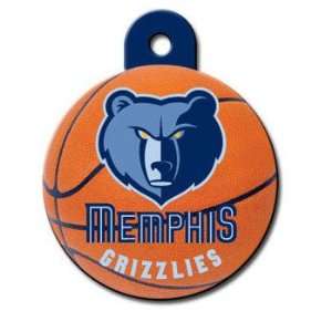 Quick Tag Memphis Grizzlies NBA Bone Personalized Engraved Pet ID Tag 