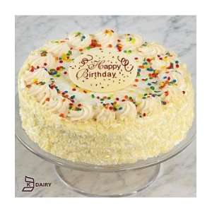 Birthday Vanilla Bean Cake with Happy Grocery & Gourmet Food