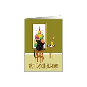  Cat Birthday Celebration Card Toys & Games