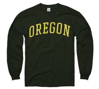 Oregon Ducks Dark Green Arch Long Sleeve T Shirt  