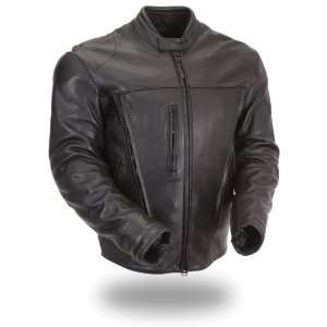 First Manufacturing Black X Large Mens 2 in 1 Rain Scooter Jacket