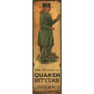  Customizable Large Quaker Bitters Vintage Style Wooden 