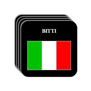  Italy   BITTI Set of 4 Mini Mousepad Coasters 