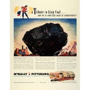  1945 Ad McNally Pittsburgh Bituminous Coal Raw Resource 