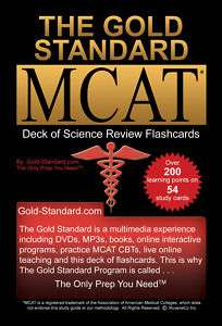   new Gold Standard MCAT Sciences Review Flashcards 9780978463823  