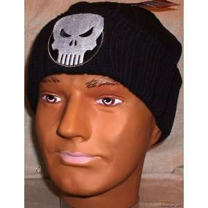  Marvel PUNISHER Skull Black Knitted Cap/Hat BEANIE 
