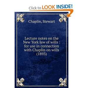  Lecture notes on the New York law of wills  for use in 