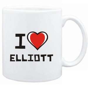  Mug White I love Elliott  Last Names