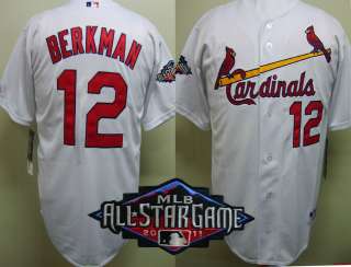 Lance Berkman 2011 All Star Patch St. Louis Cardinals Home Jersey 