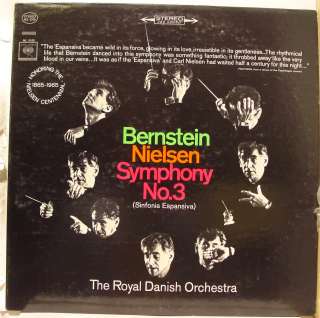 BERNSTEIN nielsen symphony no. 3 LP mint  MS 6769 360  