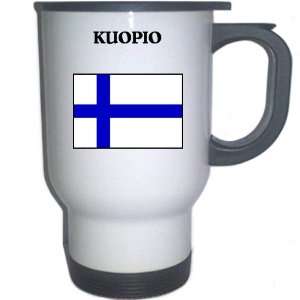 Finland   KUOPIO White Stainless Steel Mug