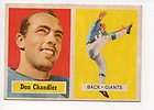 1957 Topps #23 Don Chandler New York Giants