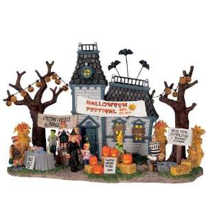  Lemax Spooky Town Village Halloween Festival Scene Table 
