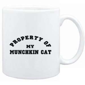    Mug White  PROPERTY OF MY Munchkin  Cats