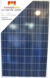 KW   21   230W rated GRADE A Solar Panels, UL CEC made from 3BB 