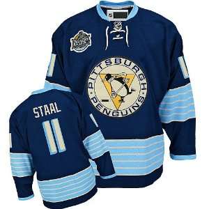   Penguins Authentic EDGE NHL Jerseys #11 Jordan Staal Hockey BLUE