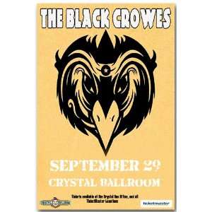  Black Crowes Poster   Cb Concert Flyer